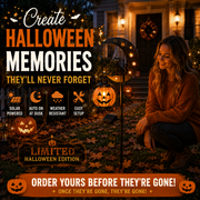 🔥 65% OFF TODAY & FREE SHIPPING👻 Solar Halloween Garden Stake Light with Black Cat & Pumpkin