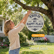 🌸Spring Promotion - 50% OFF🌸  “This Is My Happy Place” Door Sign