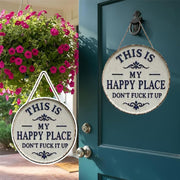 🌸Spring Promotion - 50% OFF🌸  “This Is My Happy Place” Door Sign