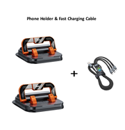 📱✨ 360° Rotating Foldable Phone Holder - Universal Compatibility with Anti-Slip Base for Desk, Car & Travel Use 🚗💻