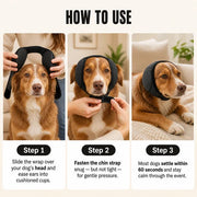 ⏰Sound-Dampening Dog Ear Wrap for Fireworks & Storm Anxiety 🔥🐶