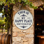 🌸Spring Promotion - 50% OFF🌸  “This Is My Happy Place” Door Sign