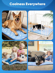 Dog Cooling Mat – Self Cooling Pad for Dogs, Pet Cooling Bed for Summer Heat Relief