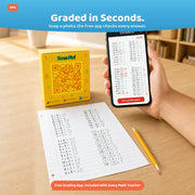 Math Teacher 4 in 1 Math Roller Stamp, Addition Subtraction Multiplication Practice Tool, Math Stamp Ink Roller for Kids Ages 5-9 1st 2nd 3rd Grade Classroom Homeschool Home Use, Math Gift for Kids, Summer Learning | GoldenEgg