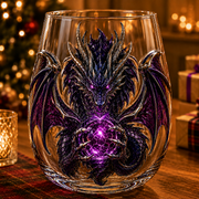 🐉Limited Edition 3D Mythic Dragon Glass Art Cup -✨Luxury Raised Fantasy Glassware for Whiskey, Home Bar Décor & Legendary Gifts 🎁
