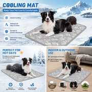 Dog Cooling Mat – Self Cooling Pad for Dogs, Pet Cooling Bed for Summer Heat Relief