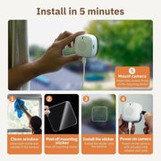 🔥 Magnetic Crystal-clear security camera 🎥 Colour Night Vision 🌙 24/7 Recording & Smart Alerts 🚨 Easy Install! 🔒