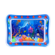 😻Water mat for pet– interactive toy with floating fish + cooling summer mat