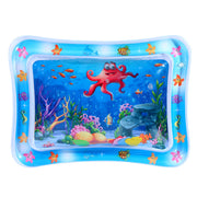 😻Water mat for pet– interactive toy with floating fish + cooling summer mat