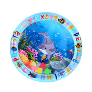 😻Water mat for pet– interactive toy with floating fish + cooling summer mat