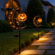 🔥 65% OFF TODAY & FREE SHIPPING👻 Solar Halloween Garden Stake Light with Black Cat & Pumpkin