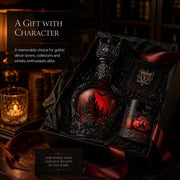 🦇 Gotische Vampirschloss-Whiskykaraffe & Whiskyglas