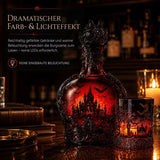 🦇 Gotische Vampirschloss-Whiskykaraffe & Whiskyglas