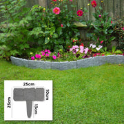 Faux Stone Garden Edging Border – Natural Rock Look Landscape Edge