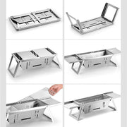 🔥🔥🔥Stainless Steel Folding Outdoor Barbecue