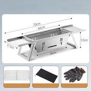 🔥🔥🔥Stainless Steel Folding Outdoor Barbecue