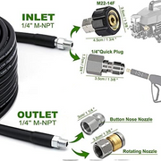 5800PSI Sewer Jetter Kit for Pressure Washer