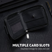 Men's Vintage Compact Zipper Wallet