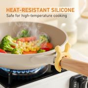 🎉 6-in-1 Silicone Pot Handle & Utensil Holder – Heat Resistant, Space Saving & Easy Clean 📦