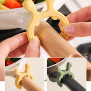 🎉 6-in-1 Silicone Pot Handle & Utensil Holder – Heat Resistant, Space Saving & Easy Clean 📦