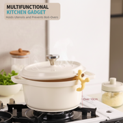 🎉 6-in-1 Silicone Pot Handle & Utensil Holder – Heat Resistant, Space Saving & Easy Clean 📦
