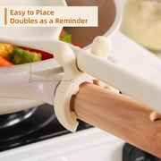 🎉 6-in-1 Silicone Pot Handle & Utensil Holder – Heat Resistant, Space Saving & Easy Clean 📦