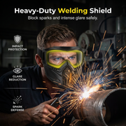 💞50K+ SOLD!🏍️⚡ 50% OFF! Detachable Full Face Goggle Mask – Anti‑fog, windproof & breathable. Quick‑detach goggle system. Weld or ride, face fully protected! 🛡️✨