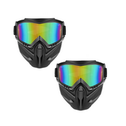 💞50K+ SOLD!🏍️⚡ 50% OFF! Detachable Full Face Goggle Mask – Anti‑fog, windproof & breathable. Quick‑detach goggle system. Weld or ride, face fully protected! 🛡️✨