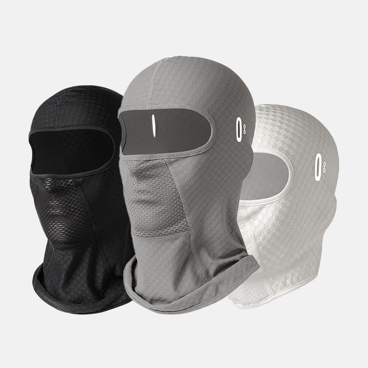 UV Cycling Mask with Eyeglass Holes