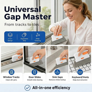 🎁TODAY HOT SALE 60% OFF! ✨3-in-1 Window Track Cleaning Tool with Scrubbing Pad